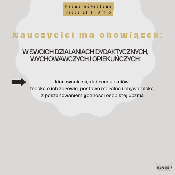 Obowiązki nauczyciela - obrazek 2
