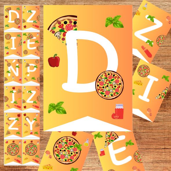 Chorągiewki Dzień Pizzy wersja 3
