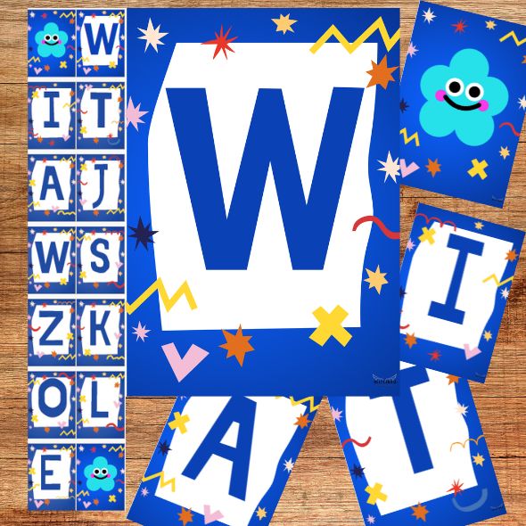 Chorągiewki Witaj w szkole wersja 2