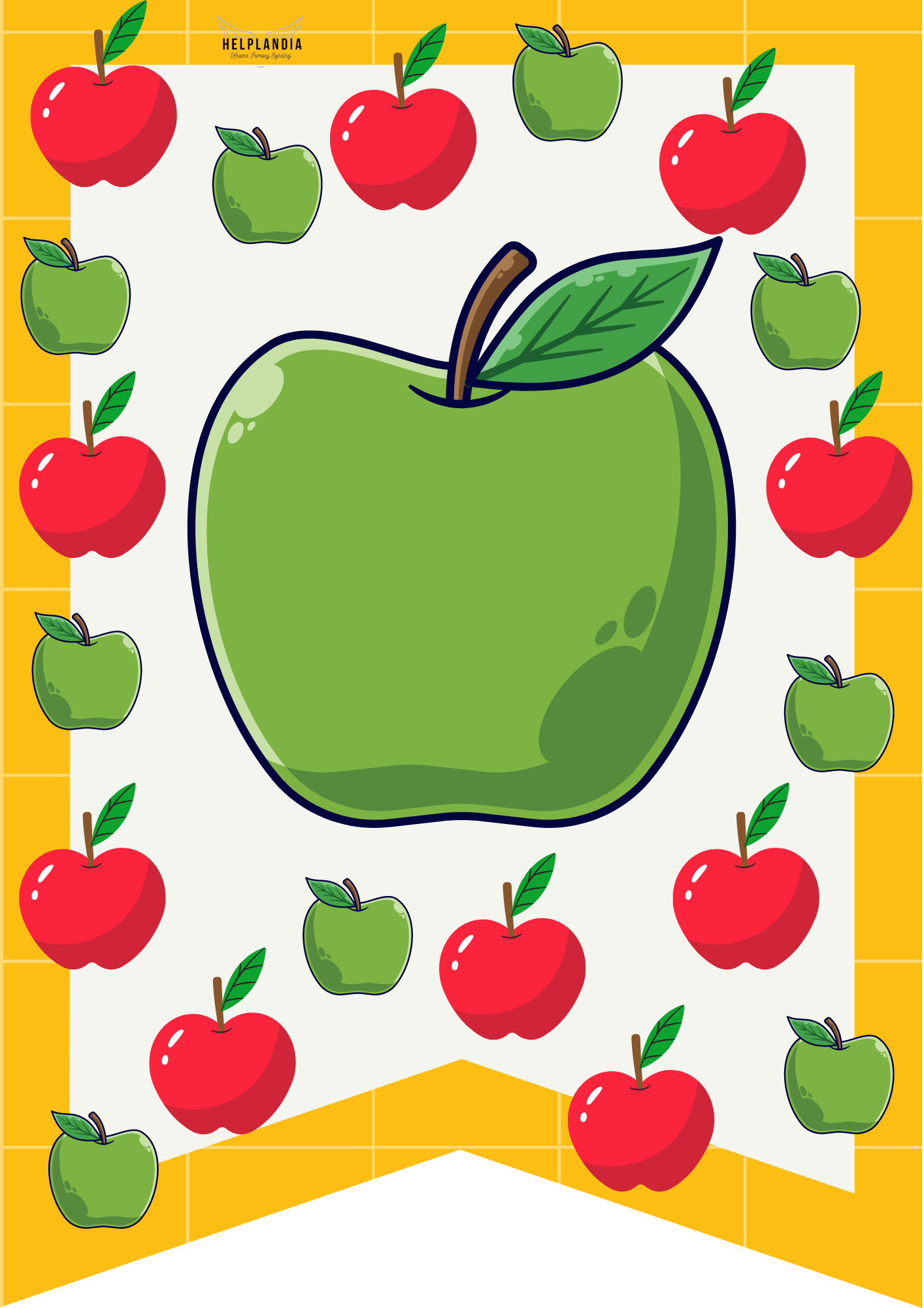 Chorągiewki DZIEŃ JABŁKA - obrazek 2