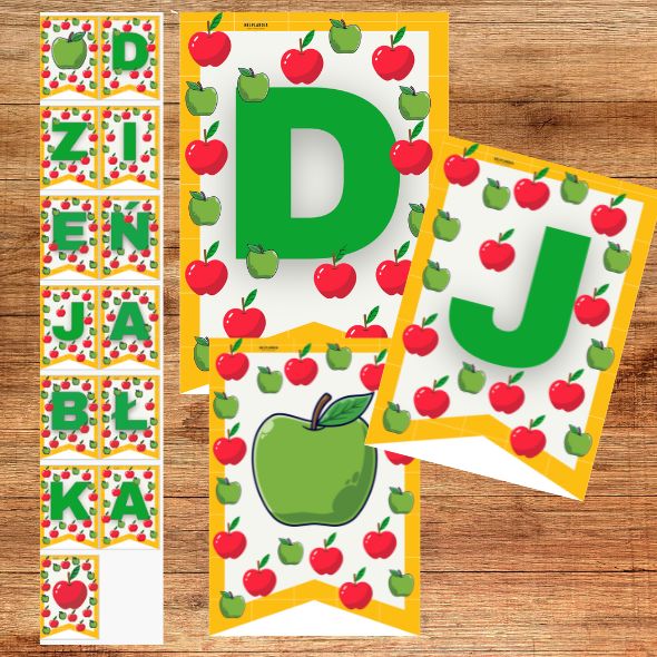 Chorągiewki DZIEŃ JABŁKA