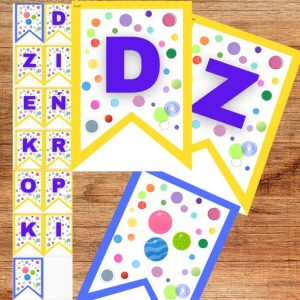 Chorągiewki Dzień Kropki