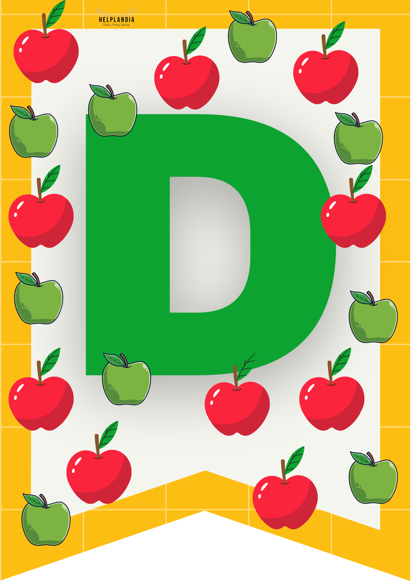 Chorągiewki DZIEŃ JABŁKA - obrazek 3