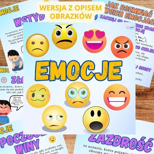 Poznajemy emocje z (wersja 2 z opisem) gazetka