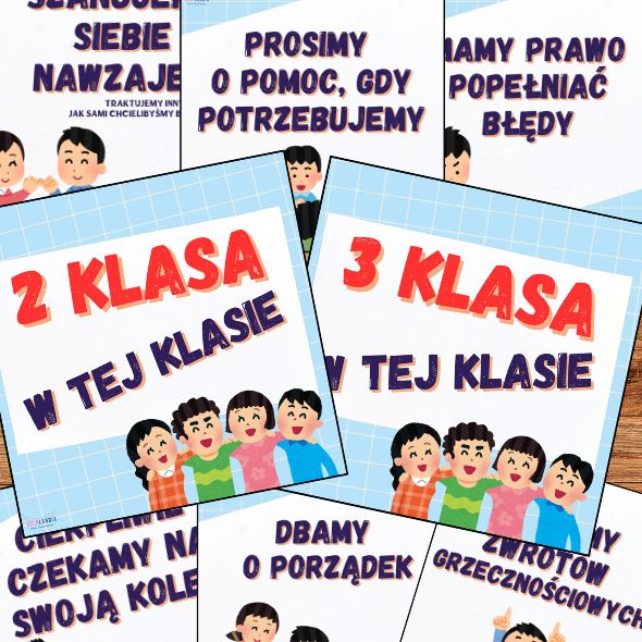 W TEJ KLASIE - KLASOWE ZASADY KLASA 2-3