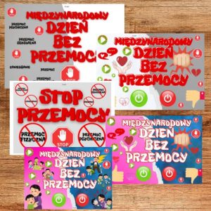 Międzynarodowy Dzień bez Przemocy plakaty