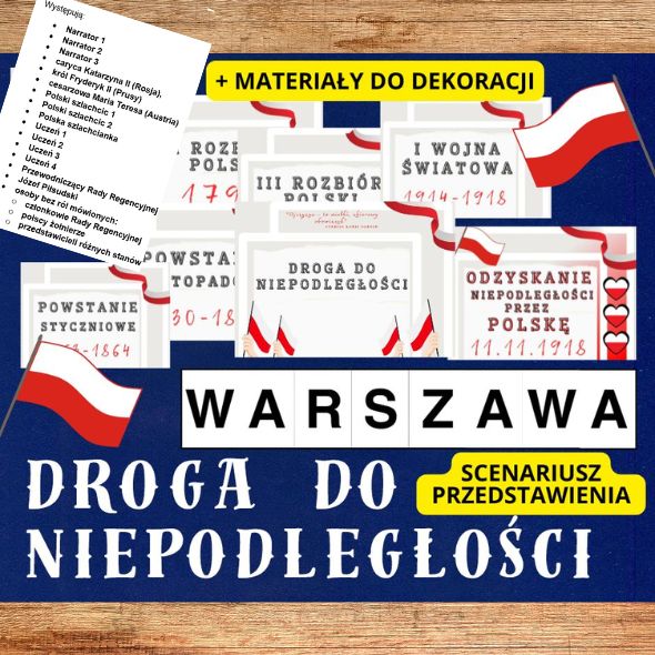 DROGA DO NIEPODLEGŁOŚCI scenariusz przedstawienia