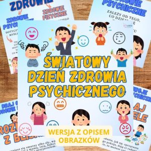 Dbaj o zdrowie psychiczne obrazki z  opisem_gazetka