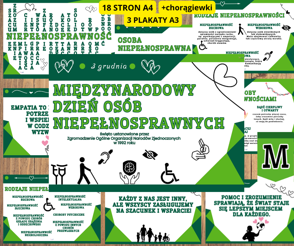 Międzynarodowy Dzień Osób Niepełnosprawnych zestaw