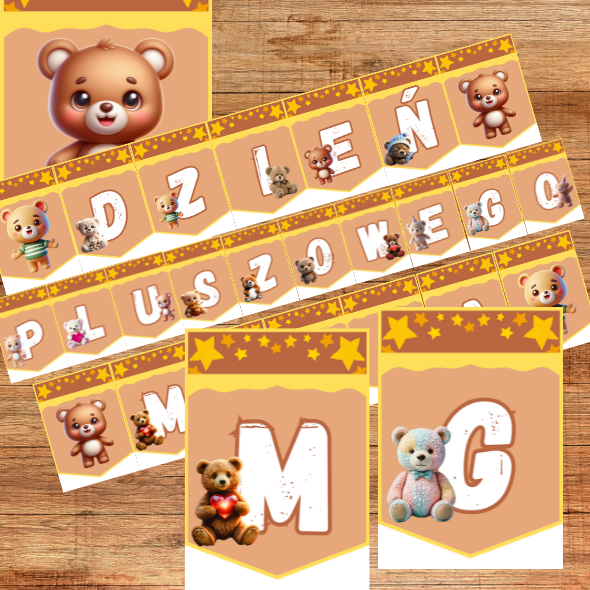 DZIEŃ PLUSZOWEGO MISIA chorągiewki