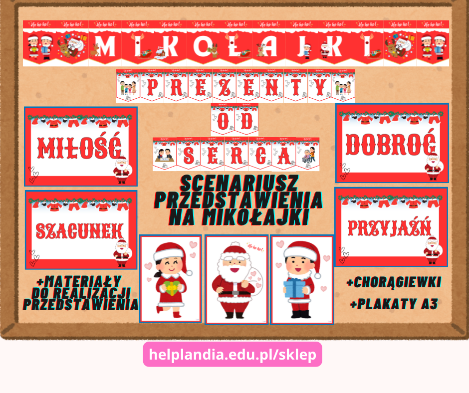 Mikołajki "Prezenty od serca" scenariusz
