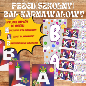 PRZED_SZKOLNY BAL KARNAWAŁOWY girlandy