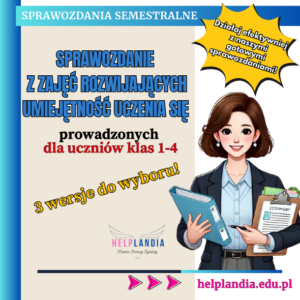 Sprawozdanie semestralne z zajęć rozwijających umiejętność uczenia się-klasy 1-4