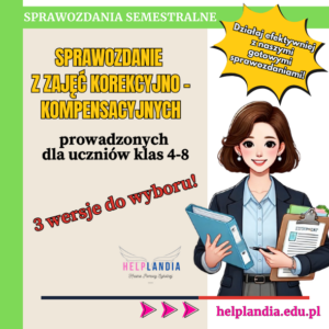 Sprawozdanie semestralne z zajęć korekcyjno-kompensacyjnych- 4-8
