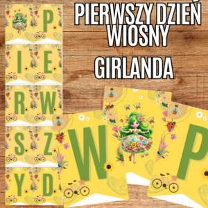 PIERWSZY DZIEŃ WIOSNY girlanda