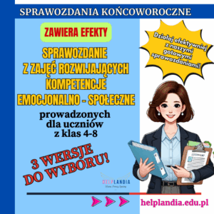Sprawozdanie końcoworoczne z zajęć rozwijających kompetencje społeczno-emocjonalne_4-8