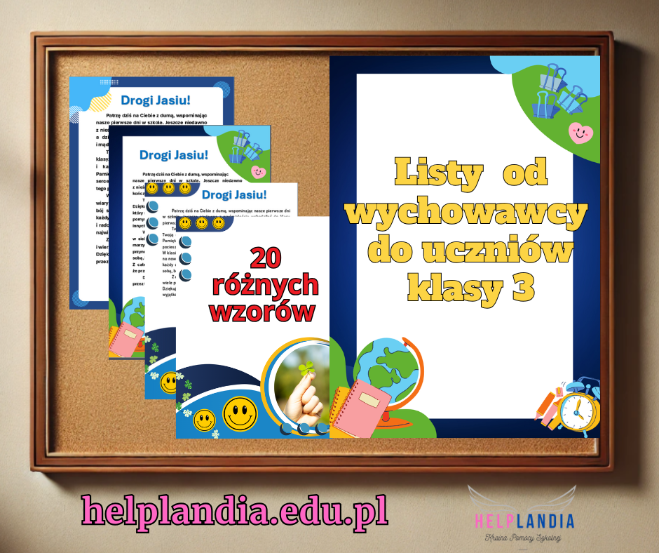 LISTY OD WYCHOWAWCY DO UCZNIÓW KLASY 3
