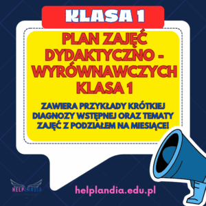 KLASA 1_PLAN  ZAJĘĆ DYDAKTYCZNO-WYRÓWNAWCZYCH