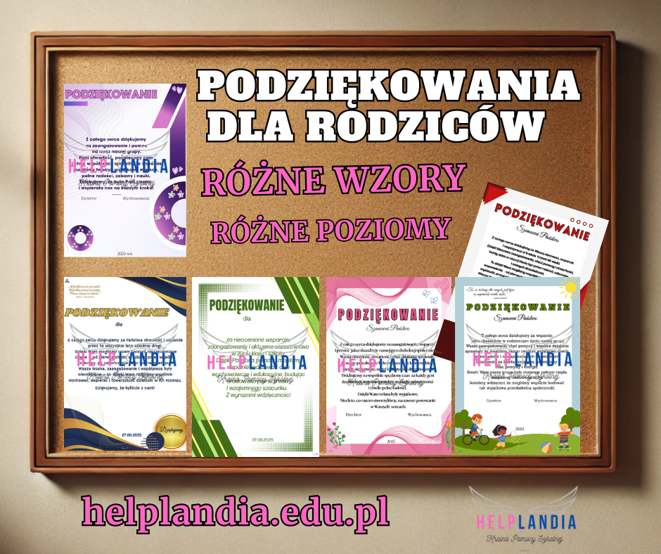 Podziękowania dla rodziców na zakończenie roku 2026