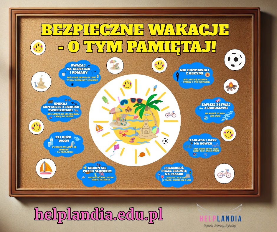 BEZPIECZNE WAKACJE gazetka