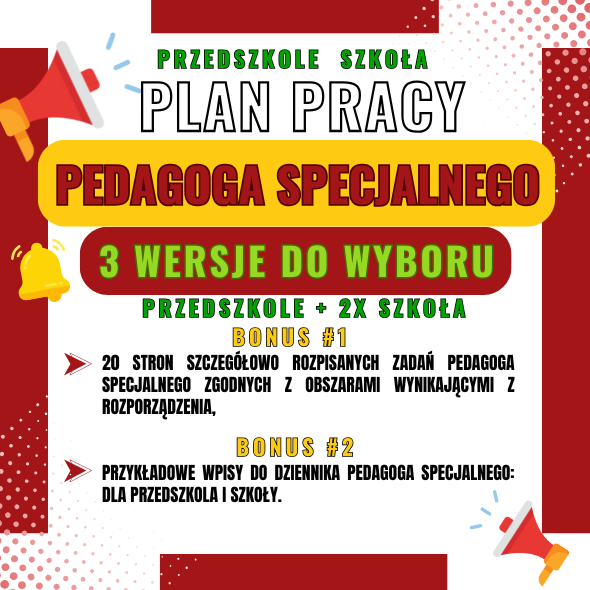 PLAN PRACY PEDAGOGA SPECJALNEGO_ZESTAW