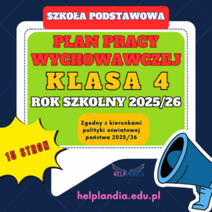 PLAN PRACY WYCHOWAWCZEJ DLA KLAS 4_ 2025/26