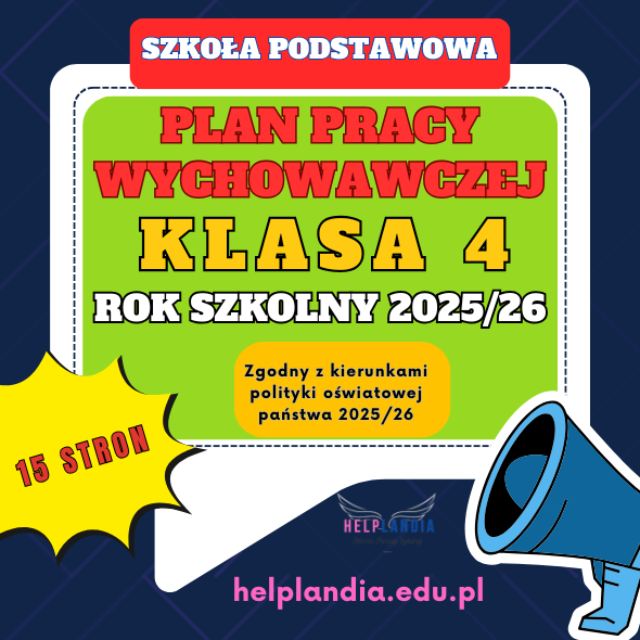PLAN PRACY WYCHOWAWCZEJ DLA KLAS 4_ 2025/26