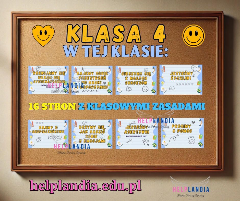 KLASA 4. W tej klasie - klasowe zasady