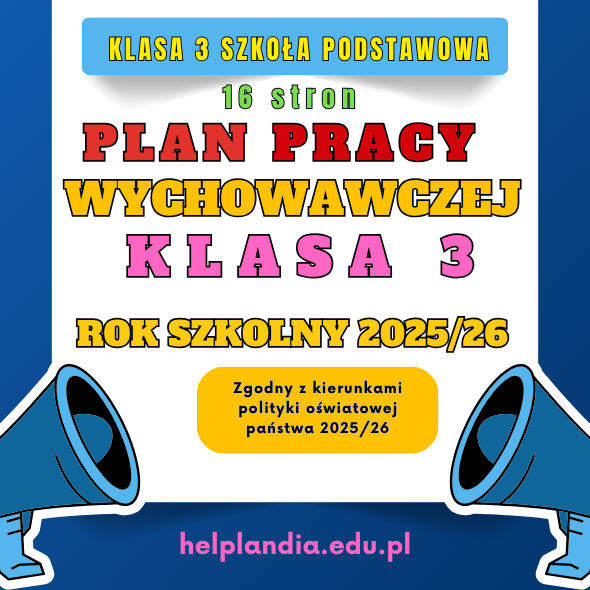 PLAN PRACY WYCHOWAWCZEJ DLA KLASY 3 2025/26