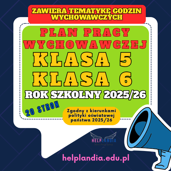 PLAN PRACY WYCHOWAWCZEJ DLA KLAS 5 I 6 2025/26