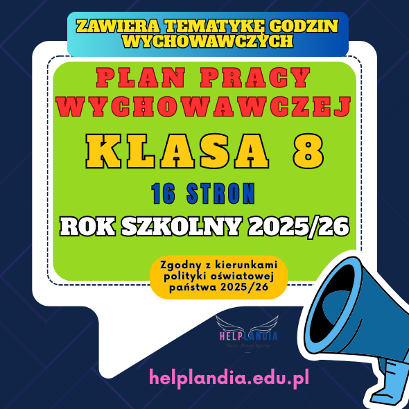 PLAN PRACY WYCHOWAWCZEJ DLA KLAS 8 2025/26