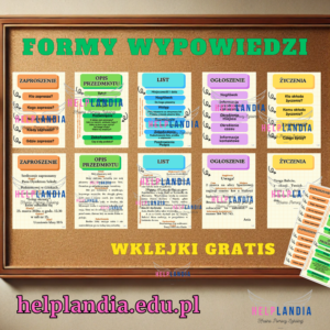 FORMY WYPOWIEDZI dla klas 1-3