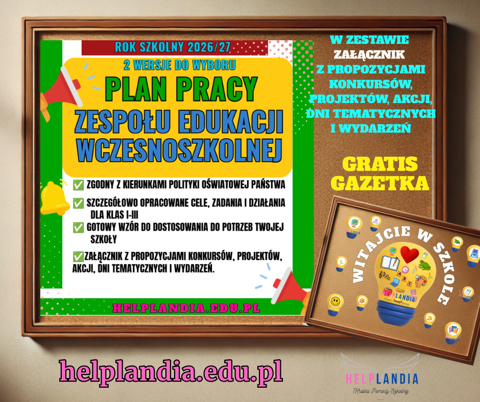 PLAN PRACY ZESPOŁU EDUKACJI WCZESNOSZKOLNEJ 2026/27